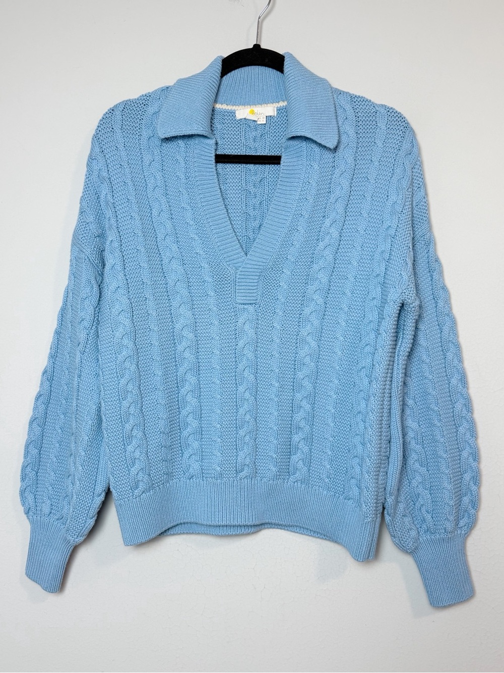 Boden Cable Knit Henley Sweater - Picture 6 of 11
